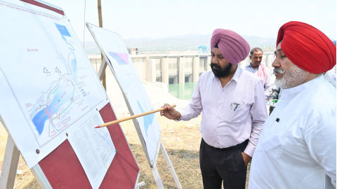 Inspection-Of-Shahpur-Kandhi-Dam
